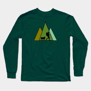 go hike with dog Long Sleeve T-Shirt